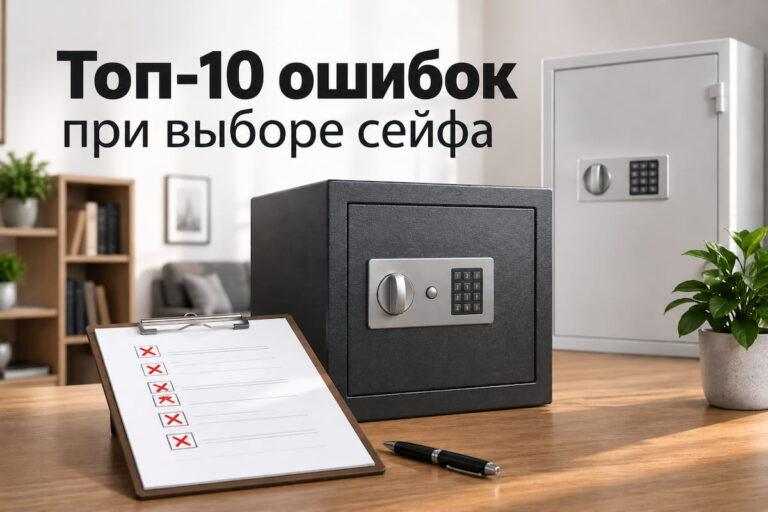 Разбираем распространенные ошибки, которые могут привести к неправильному выбору сейфа.